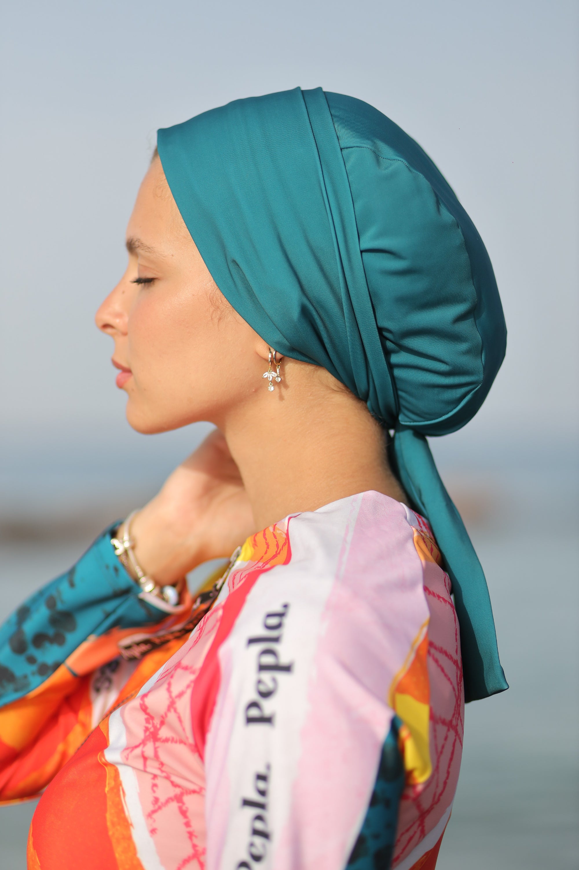 Dark Teal Turban