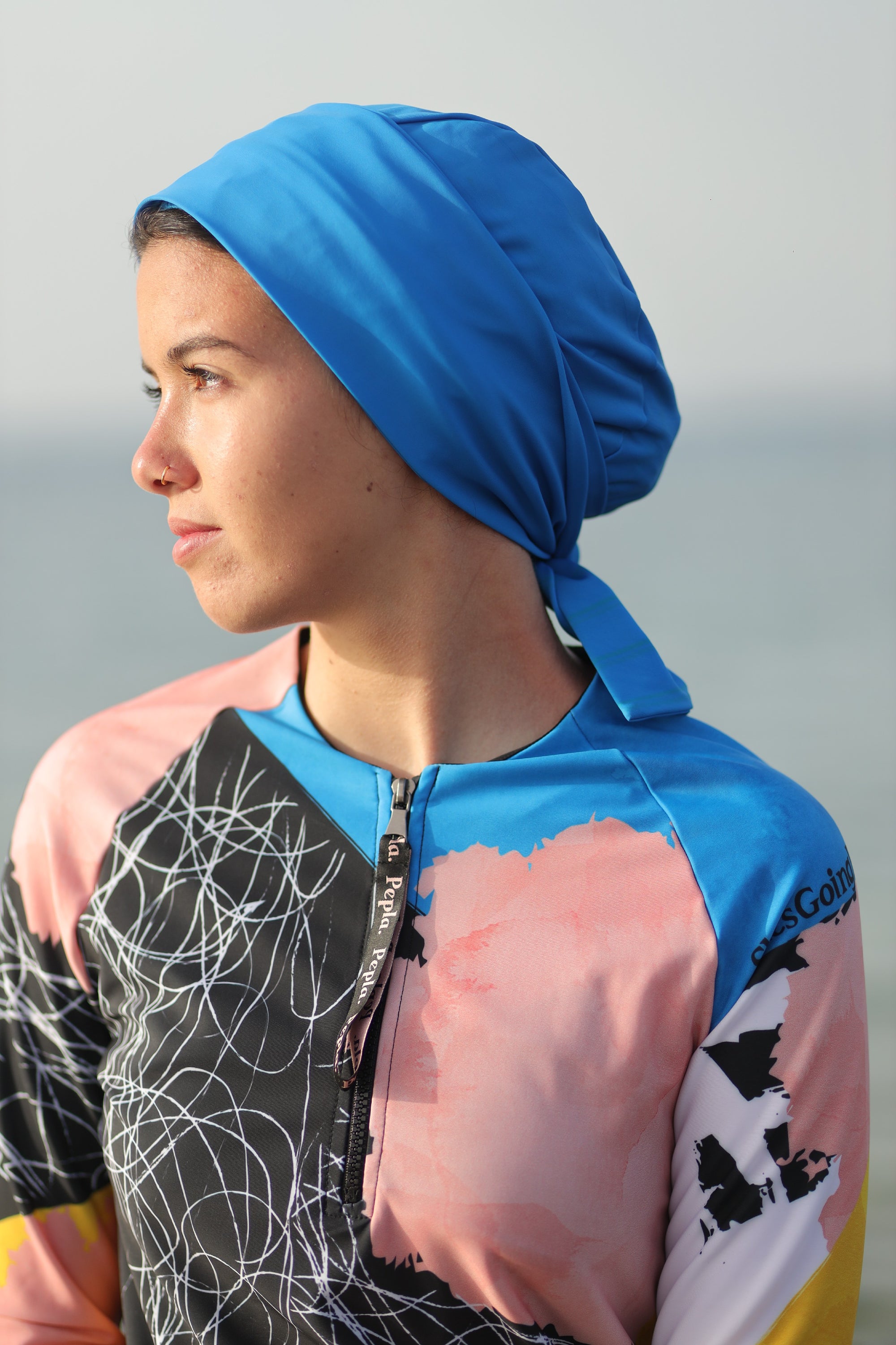 Surfer Blue Turban