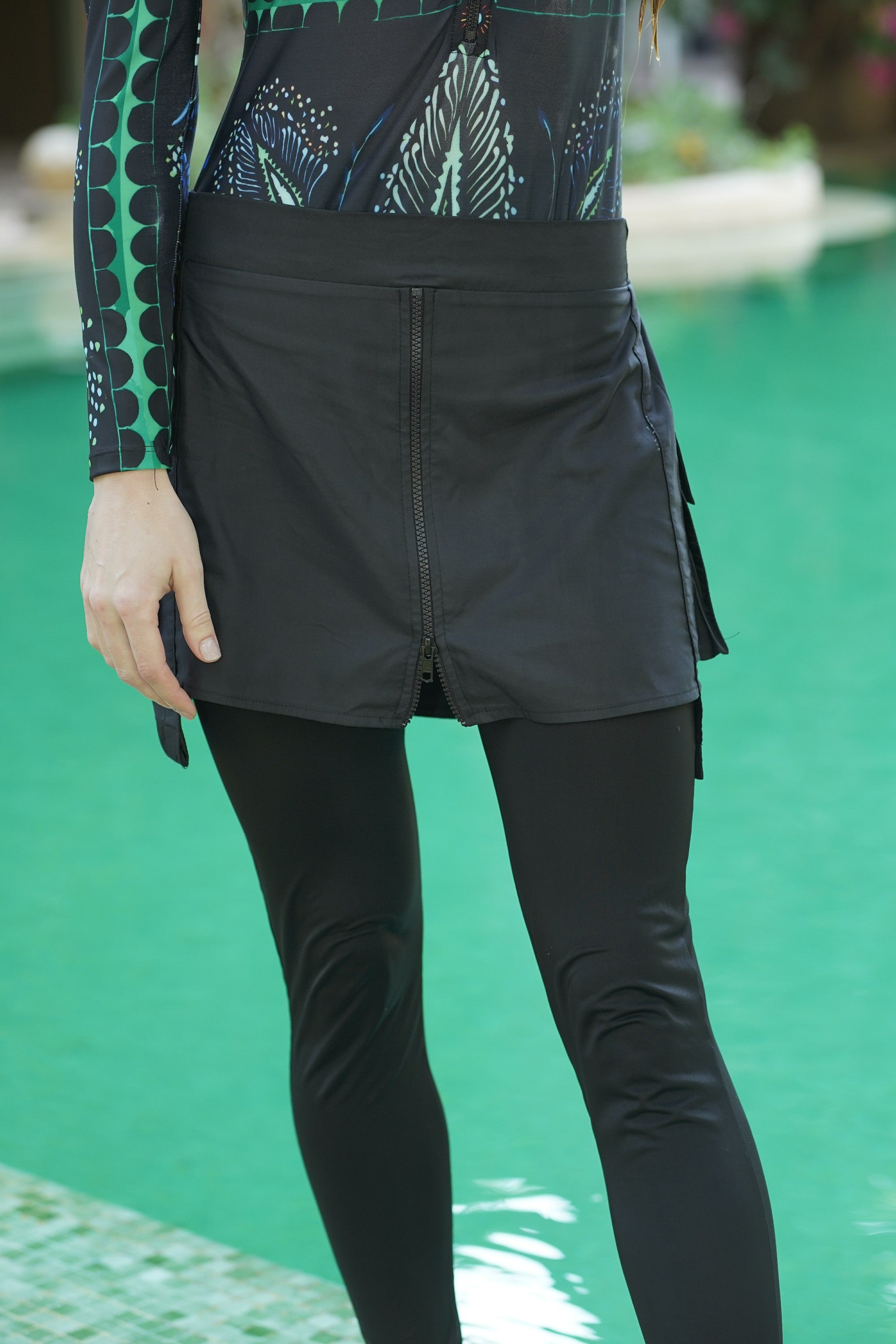 Black Pocket Skirt