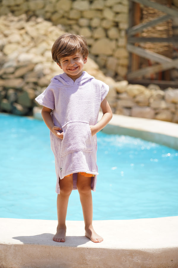 Lavender Kids Hoodie Towel