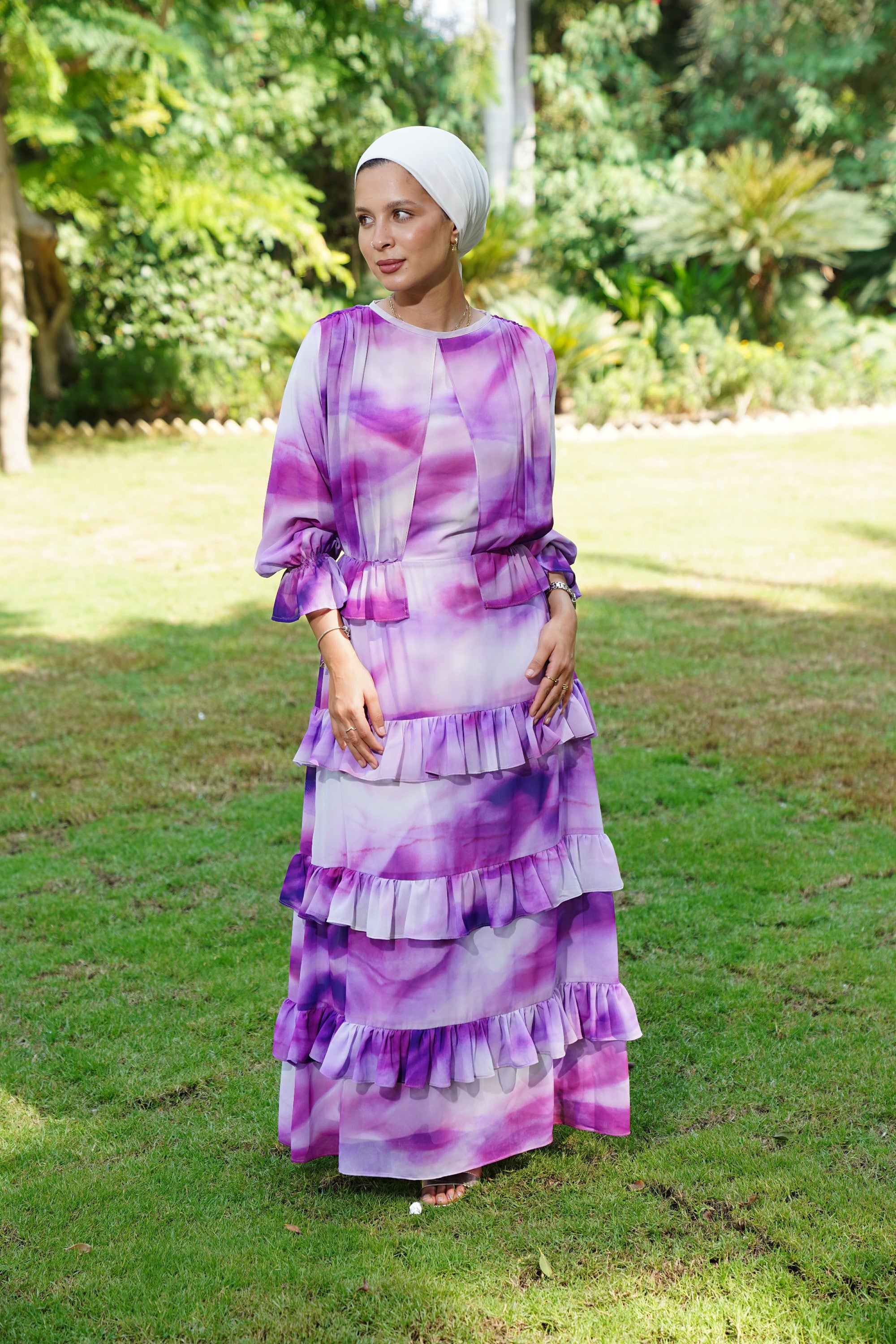 Purple madness Chiffon Dress