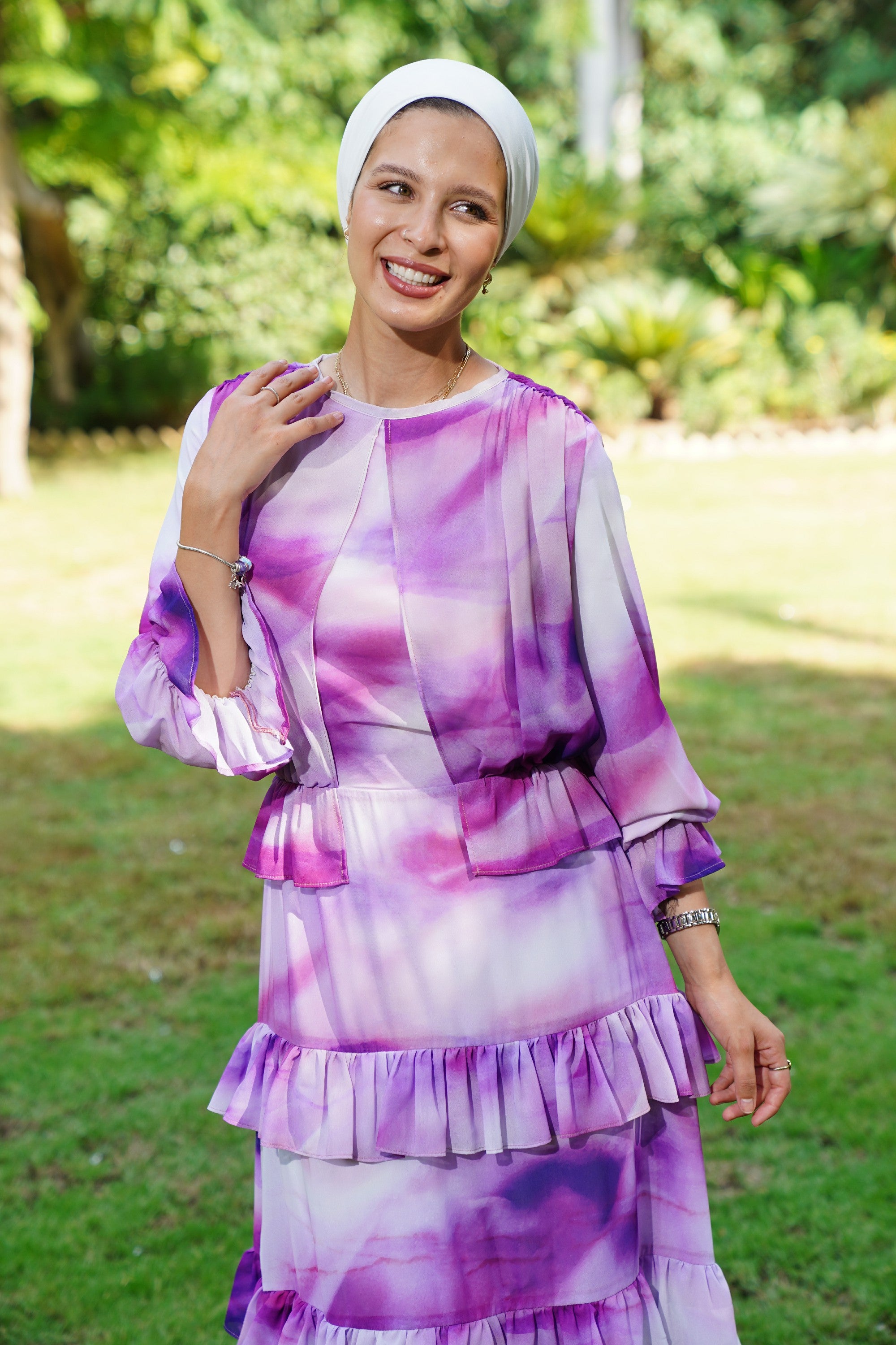 Purple madness Chiffon Dress