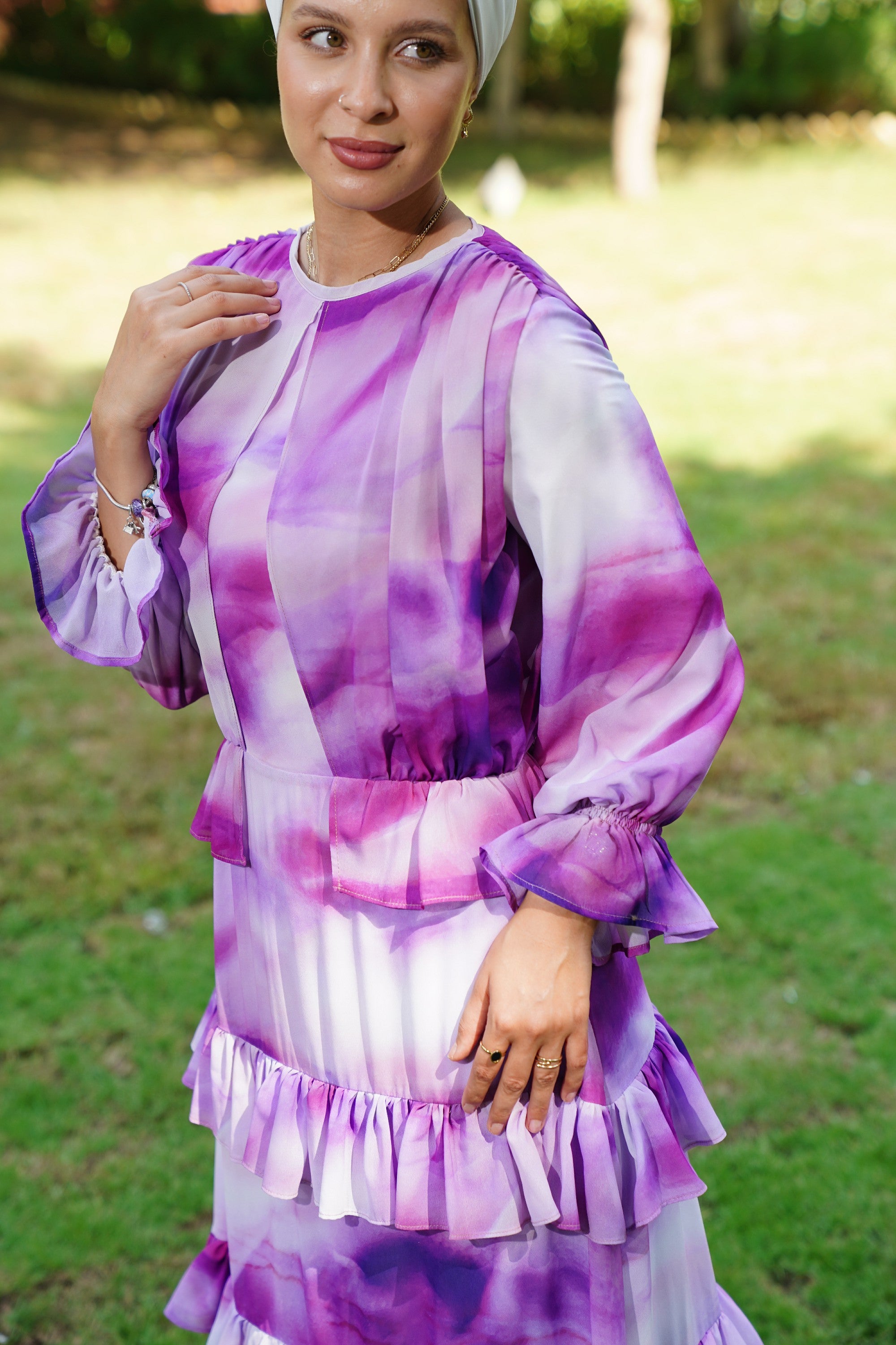 Purple madness Chiffon Dress