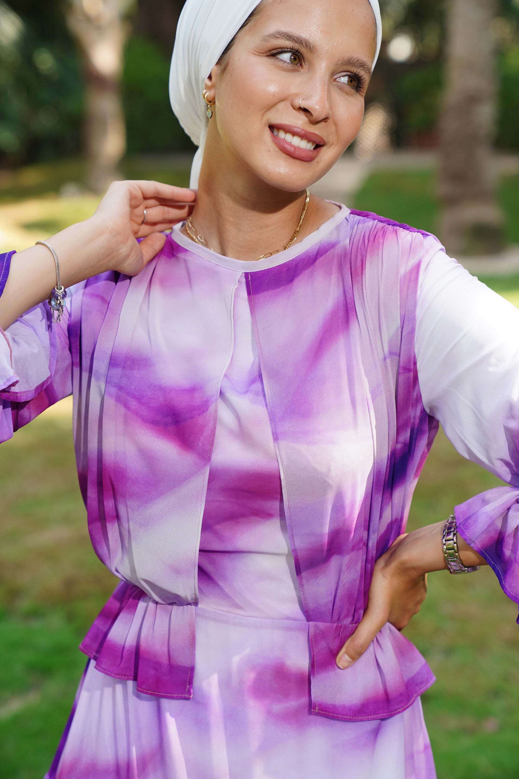 Purple madness Chiffon Dress