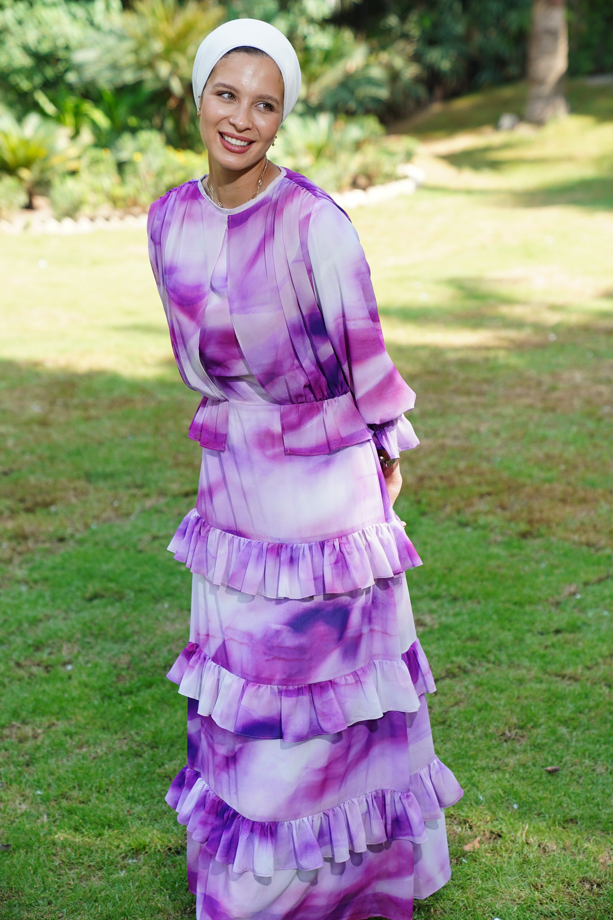 Purple madness Chiffon Dress