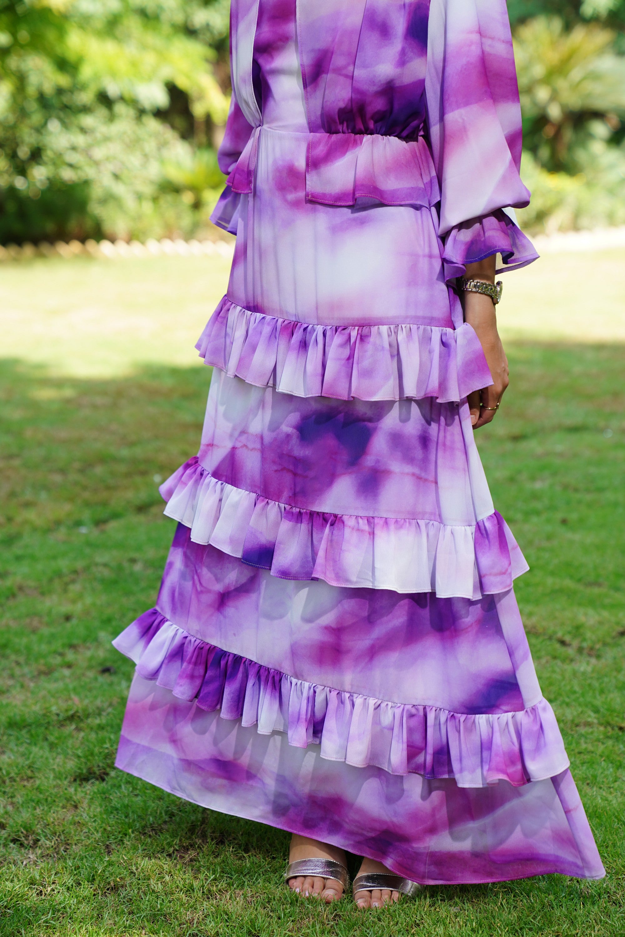 Purple madness Chiffon Dress