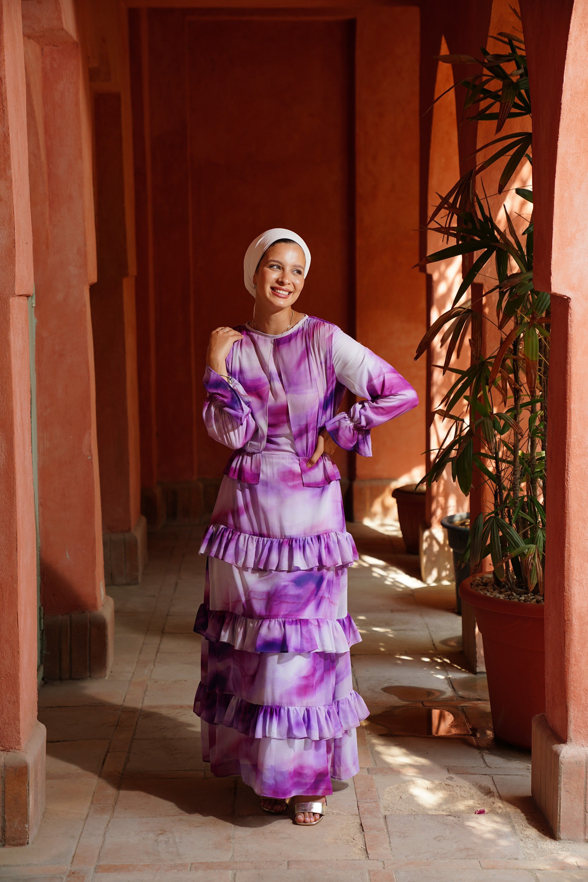 Purple madness Chiffon Dress