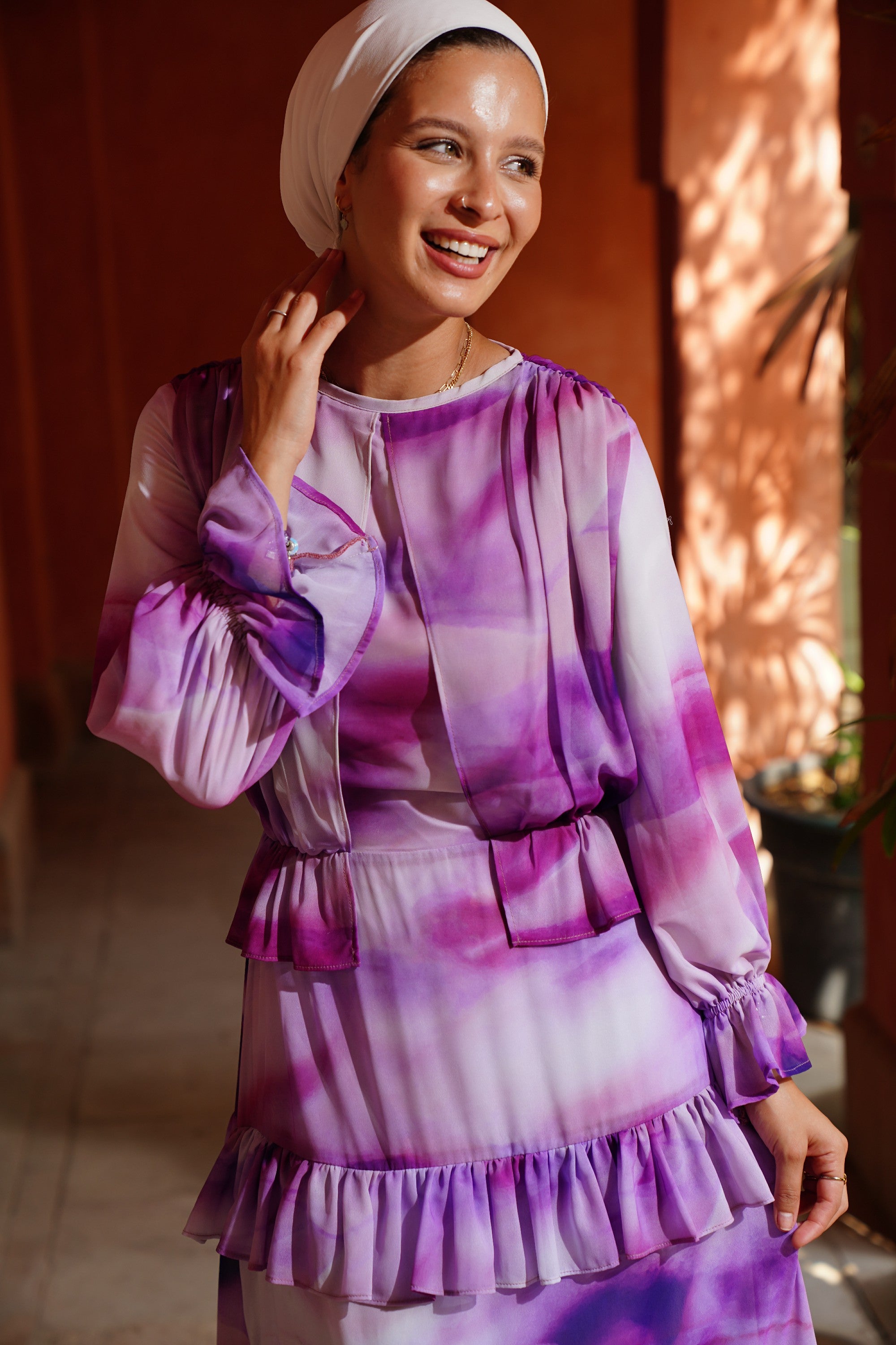 Purple madness Chiffon Dress