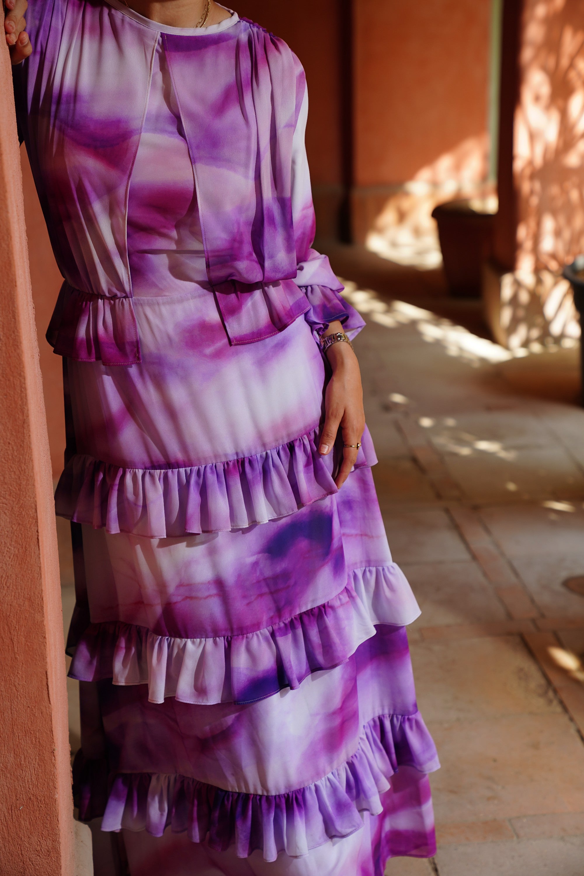 Purple madness Chiffon Dress