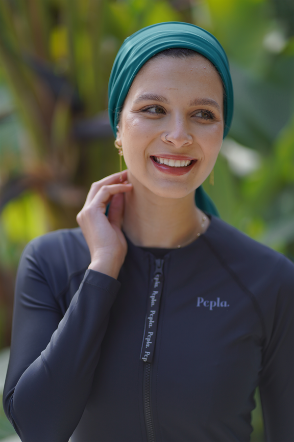 Bold Teal Turban