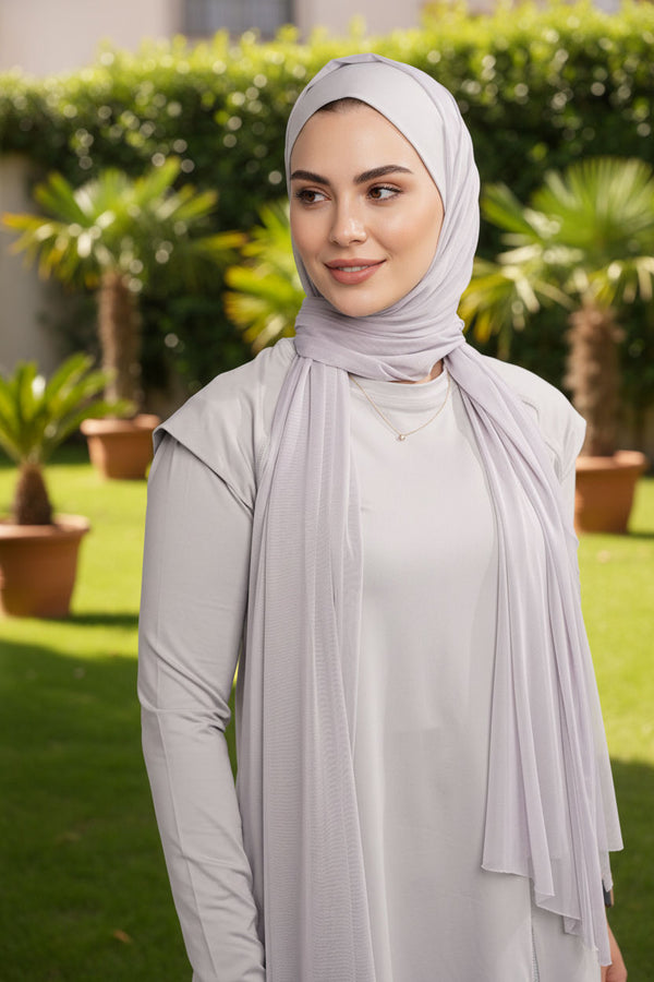 Grey Athleisure Scarf