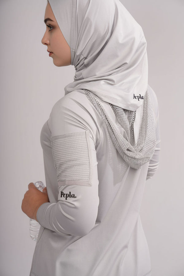 Grey Bolt Hoodie Top