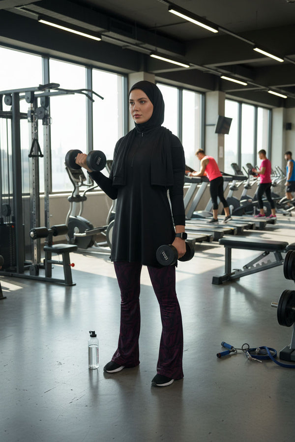 Black Bolt Hoodie Top