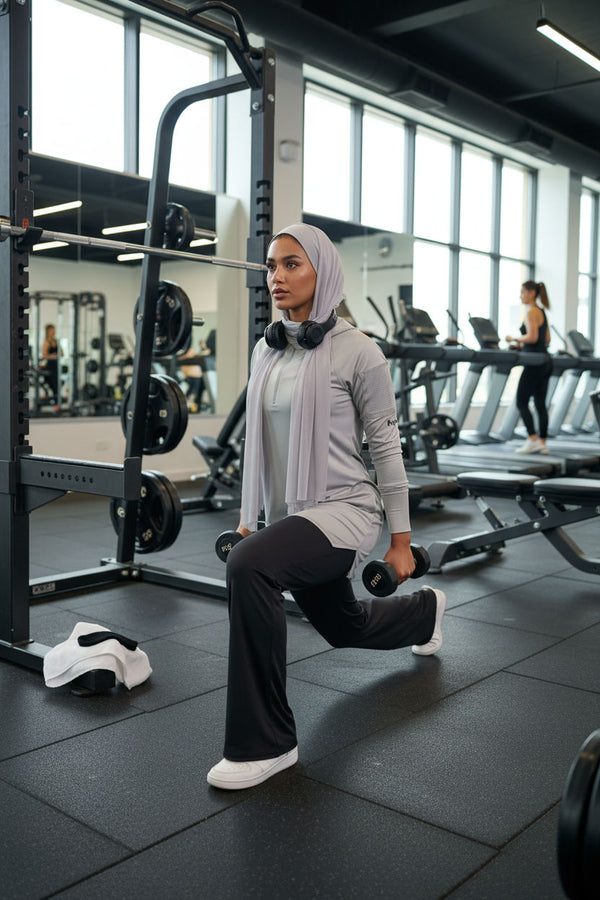 Grey Bolt Hoodie Top