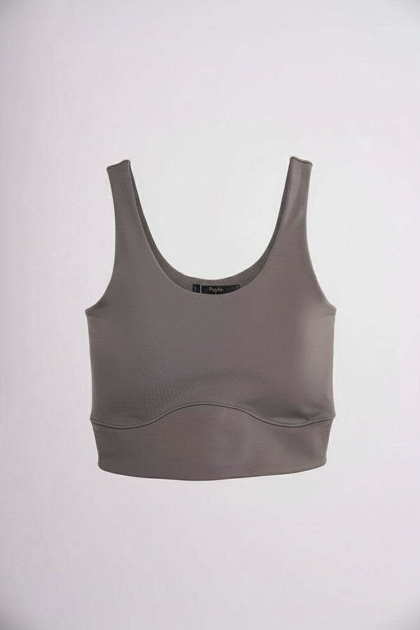 Grey Padded Sports Bra
