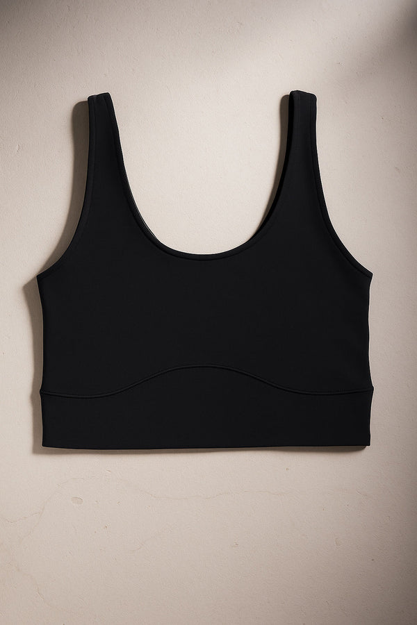 Black Padded Sports Bra