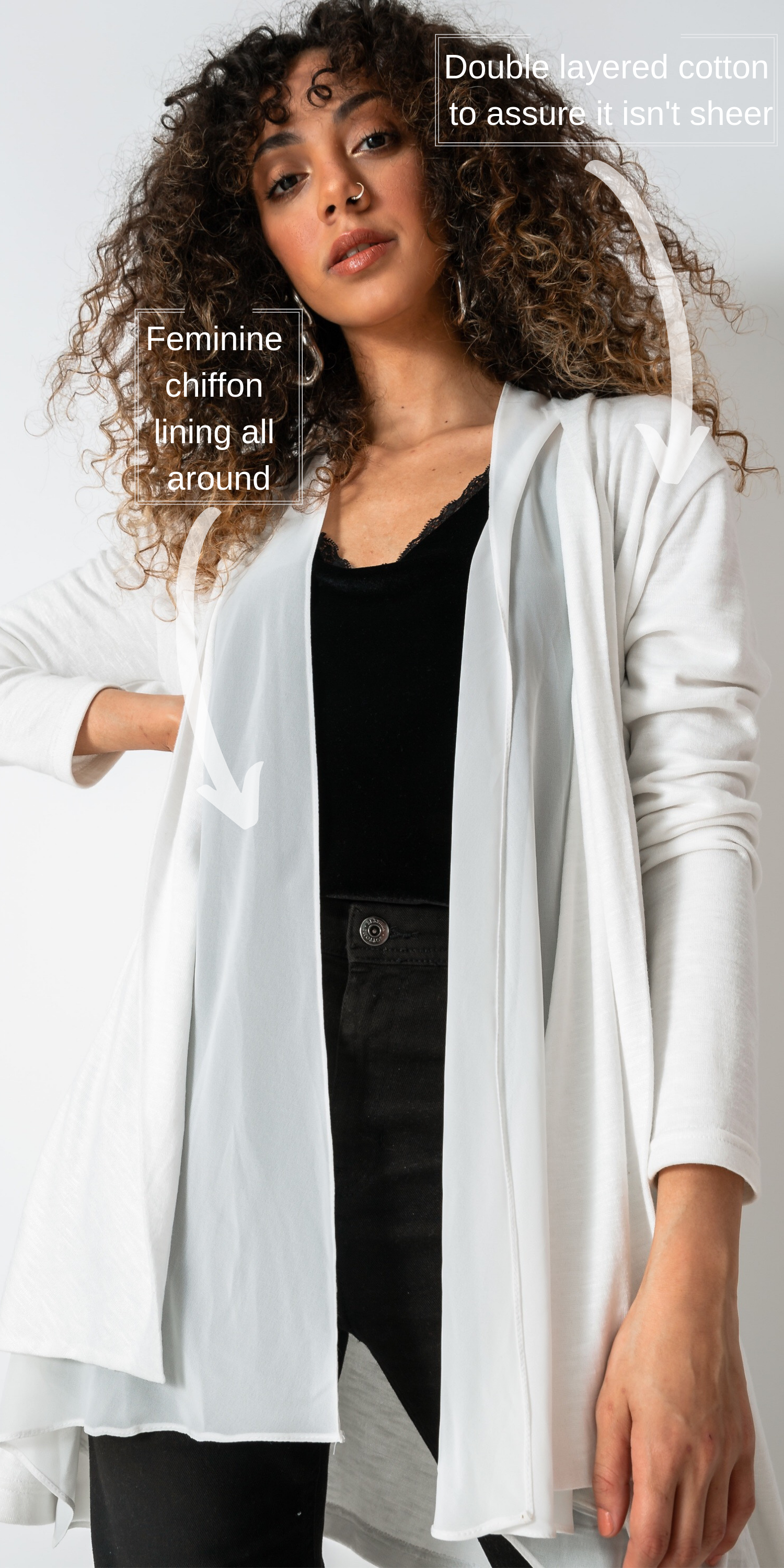 Off-white Pure Cotton Cardigan