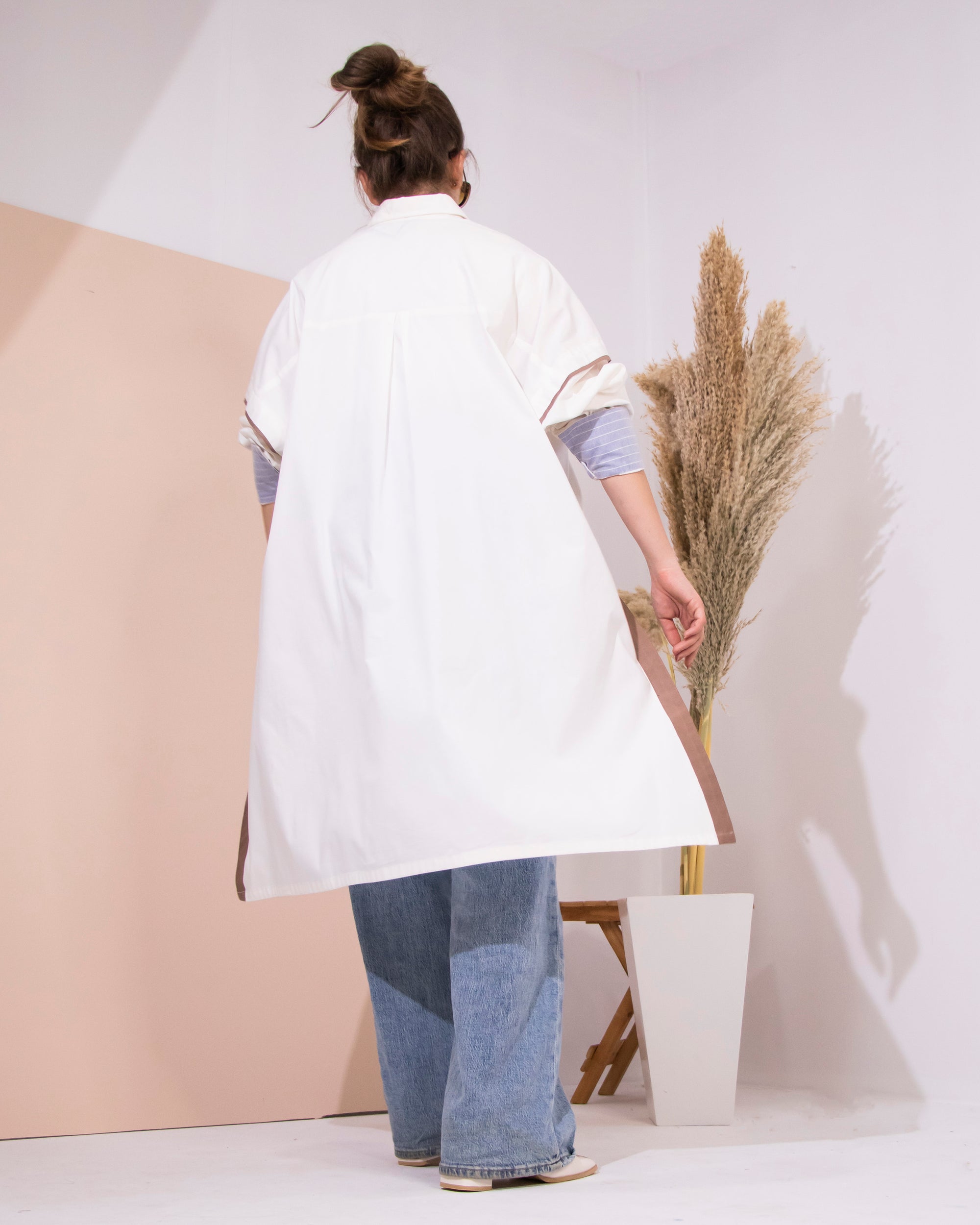 Off-white Boho Oversized Shirt