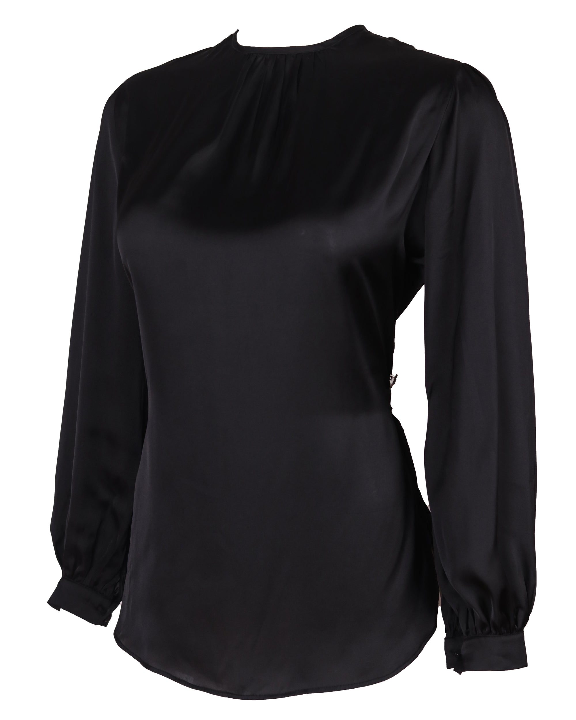 Black Satin Top