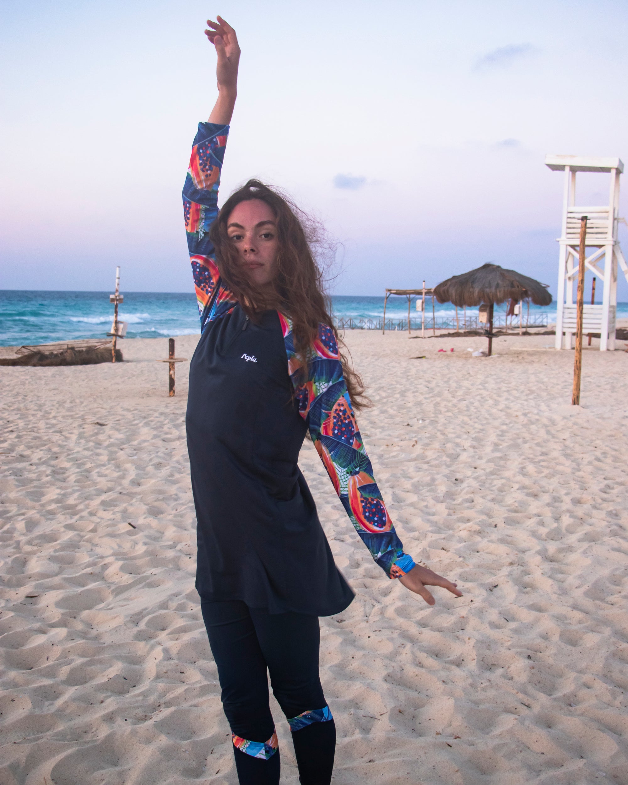Papaya Long Rashguard and legging set