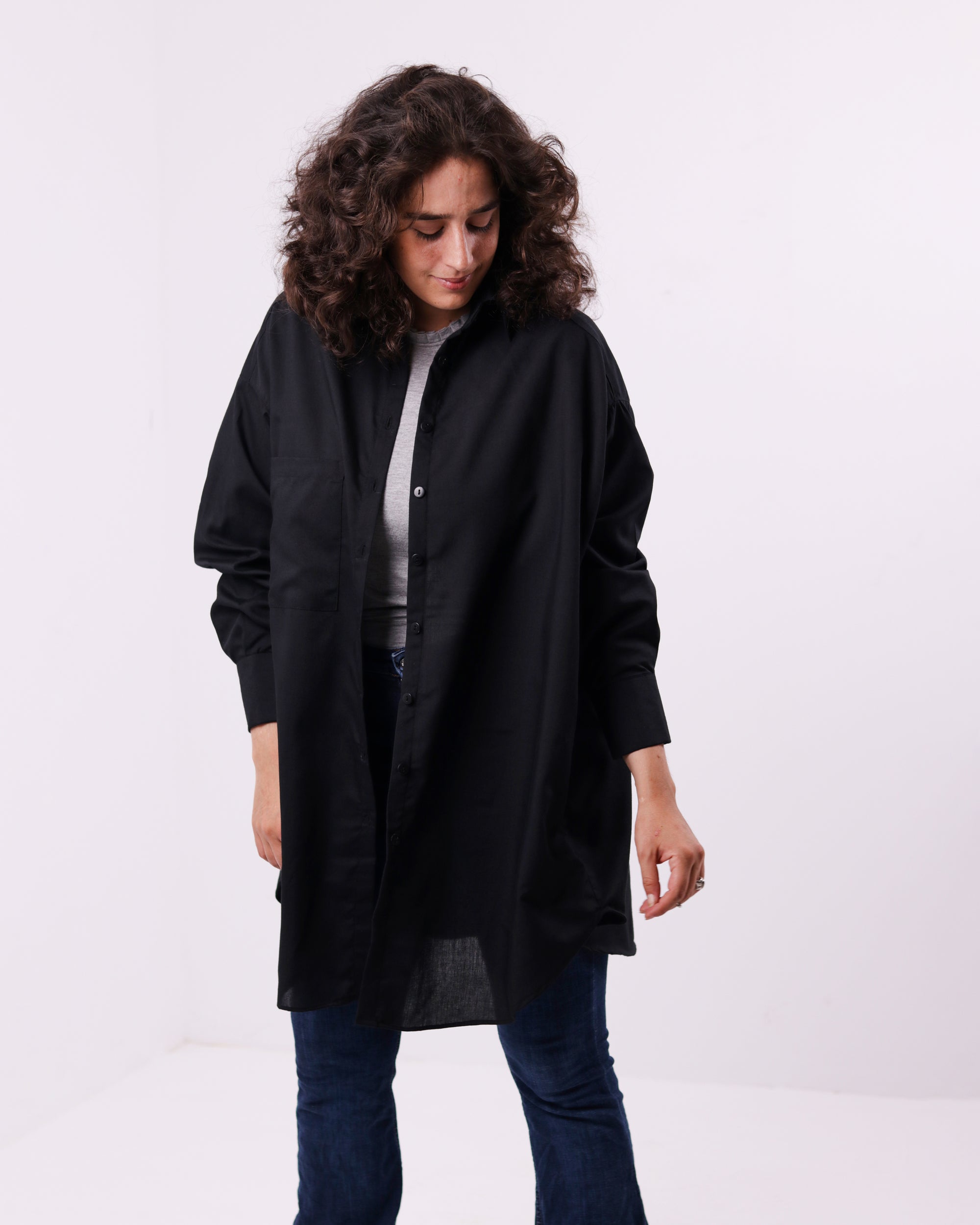 Black Oversized Shirt