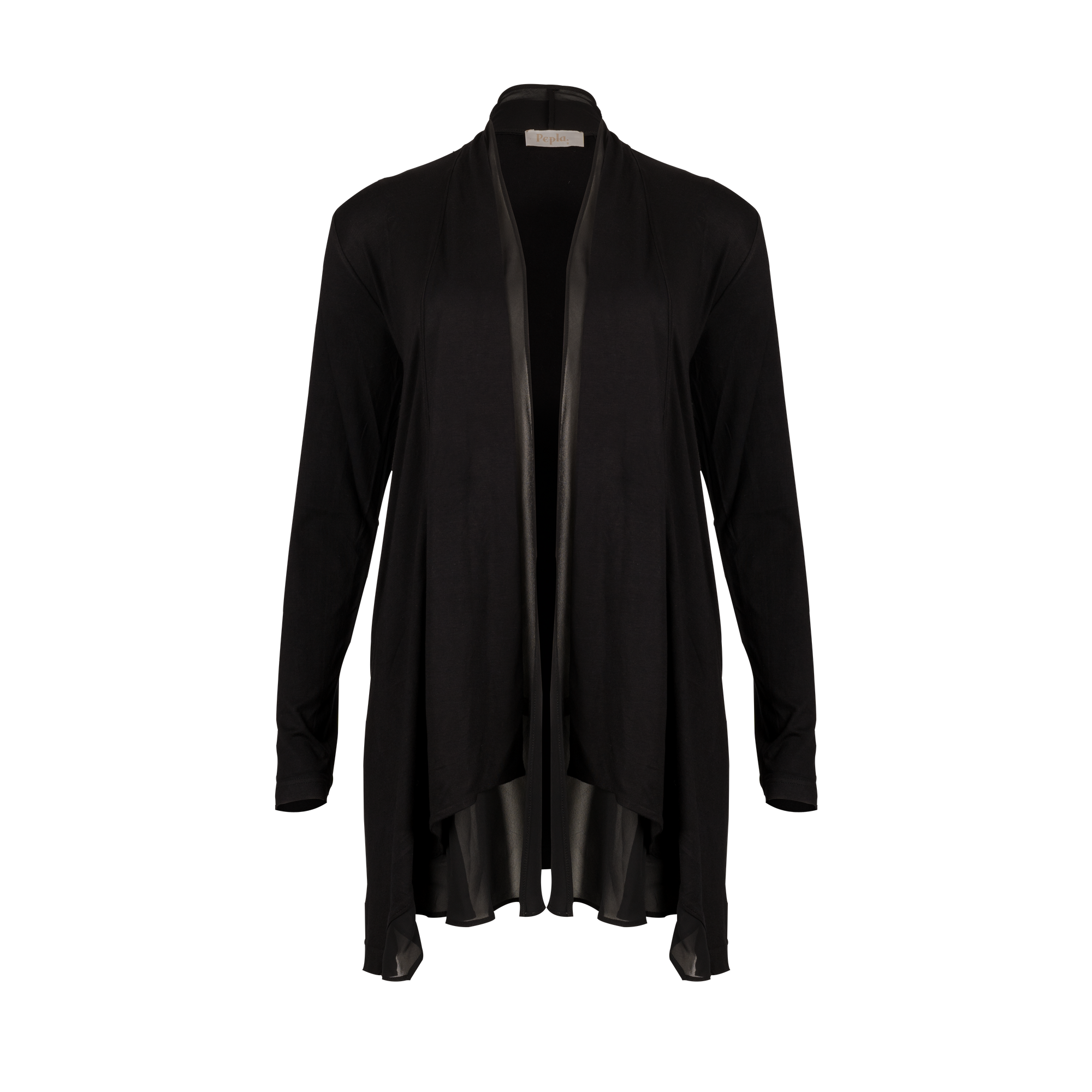 Black Waterfall Cardigan | AFTERSHOCK LONDON | SilkFred