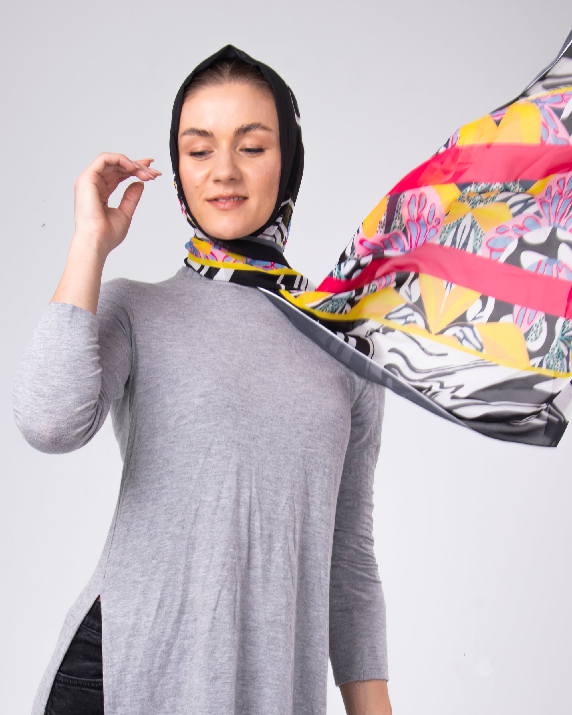 Magenta Magic Chiffon Scarf