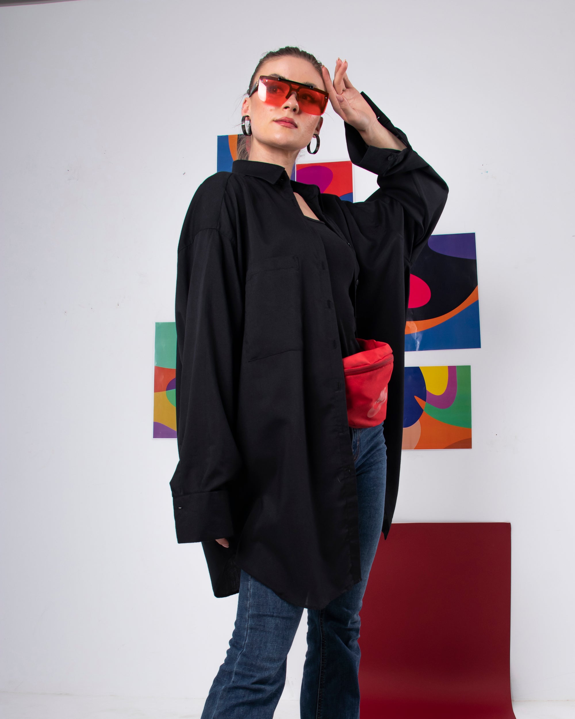 Black Oversized Shirt